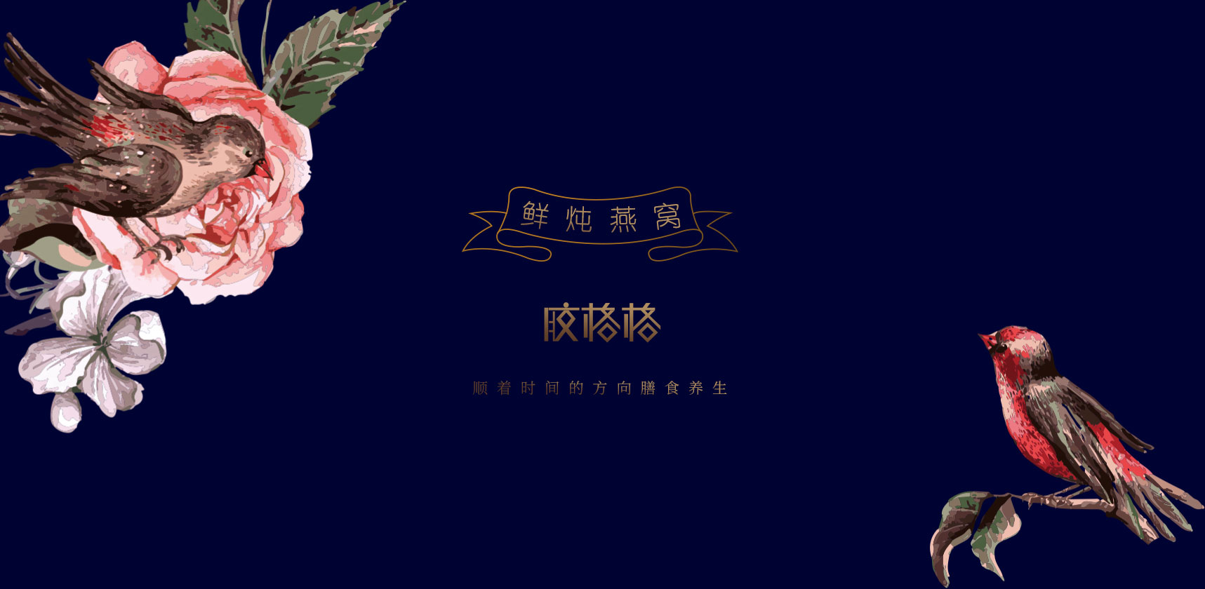 膠格格燕窩包裝插畫色調(diào)設(shè)計(jì)