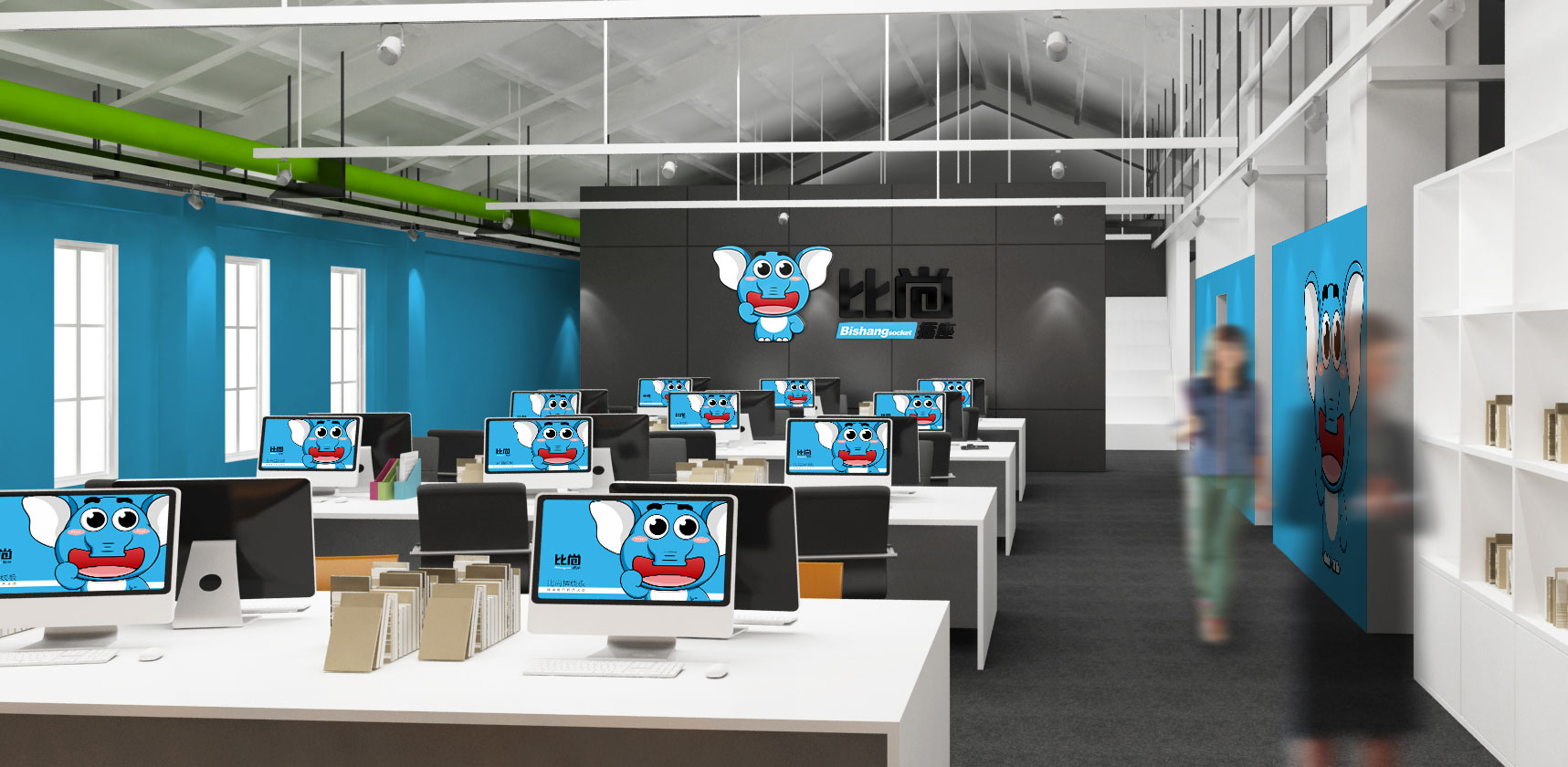 辦公空間吉祥物logo應(yīng)用設(shè)計