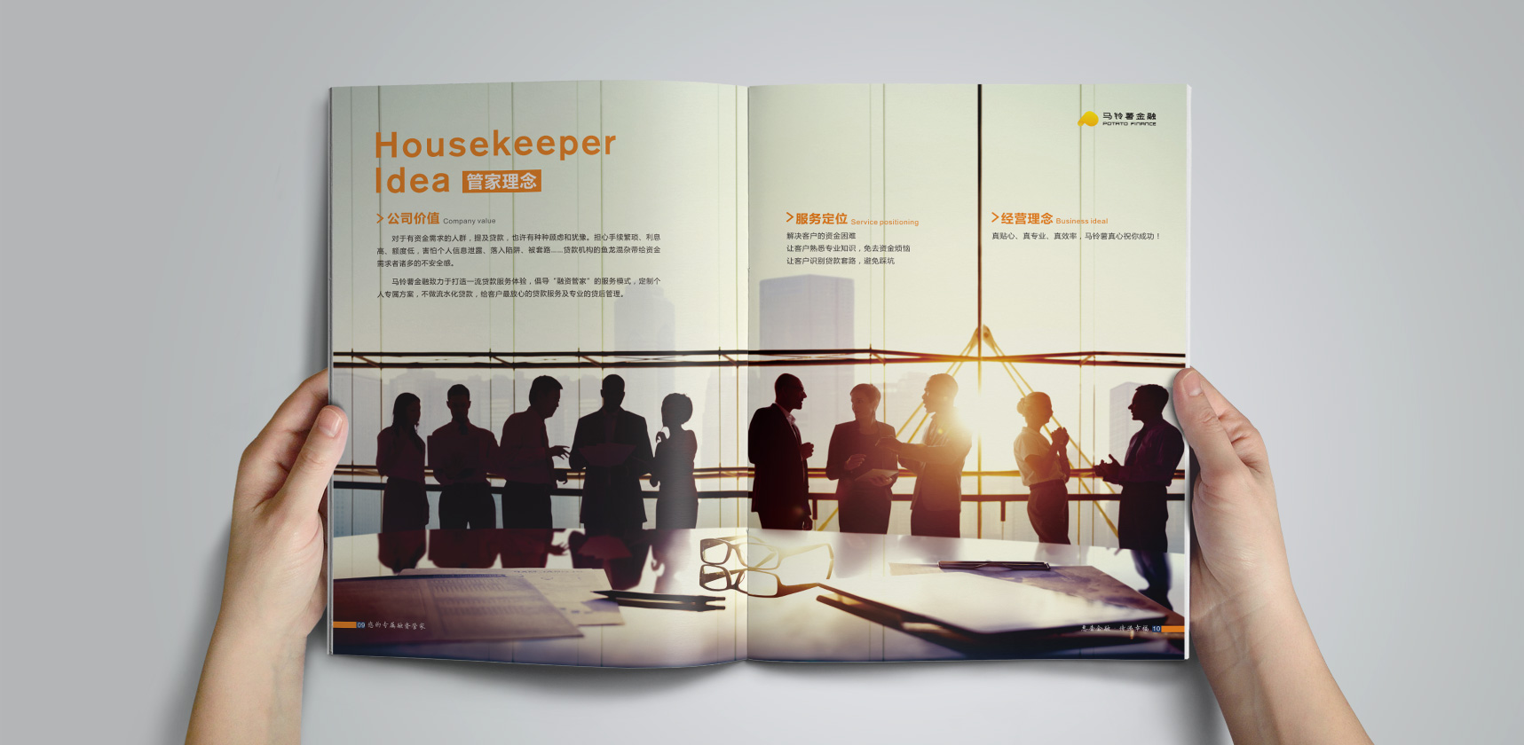 馬鈴薯金融畫冊(cè)設(shè)計(jì)，登客品牌設(shè)計(jì)