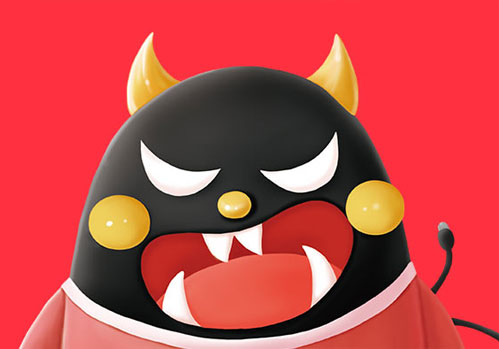 互聯(lián)網(wǎng)吉祥物，卡通形象設計，三視圖設計